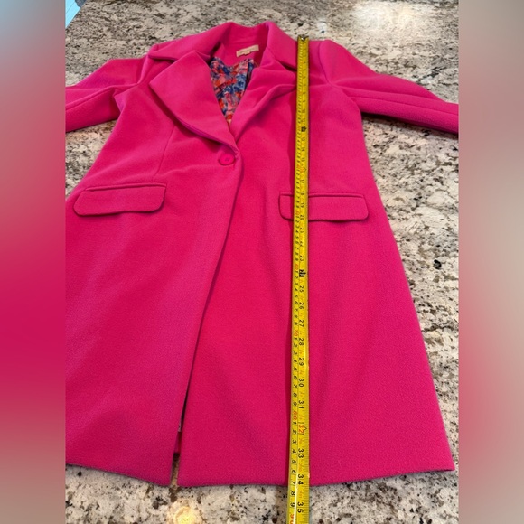 Skies Are Blue Fuchsia Trench Coat - Picture 4 of 7